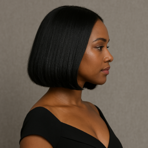 12” Black Bob Wig – Perfect Cut