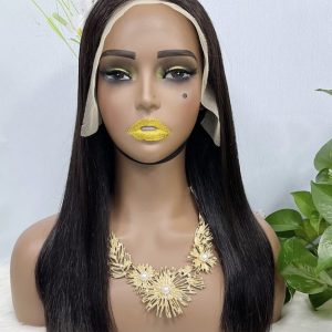20'' Double Drawn 13*4 Bob straight wig colour NC